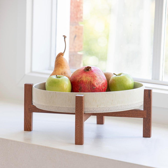 Ladelle Eden Cream Footed Platter