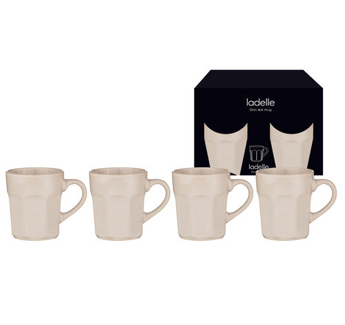 ladelle Elan Oatmeal 4pk Mug
