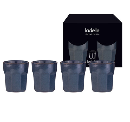ladelle Elan Ocean Blue 4pk Tumbler