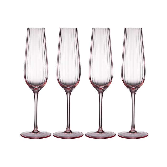 ladelle Esme Blush 4pk Champagne Glass