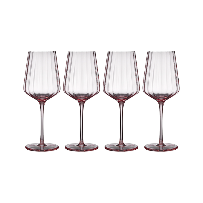 ladelle Esme Blush 4pk Wine Glass