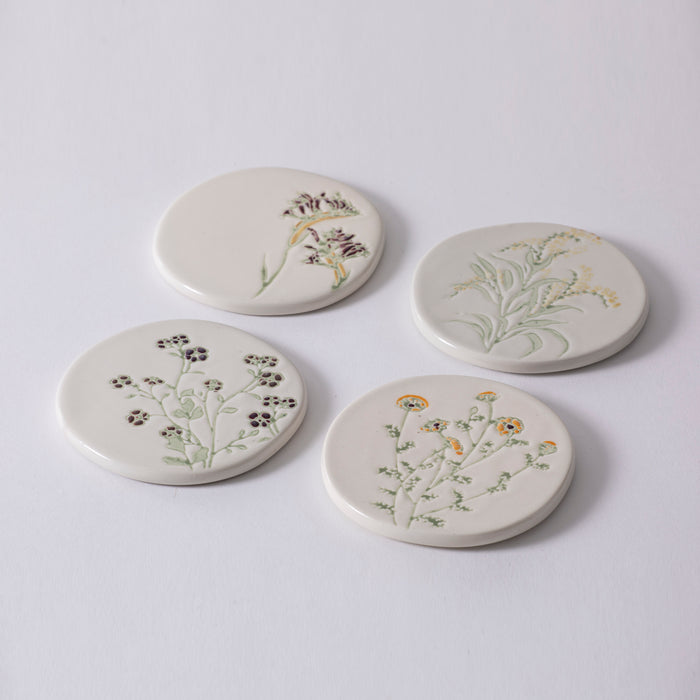 Ladelle Flora 4pk Coaster