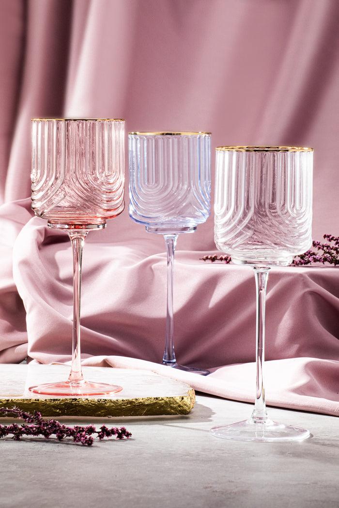 Ladelle Florence Clear 2pk Wine Glass