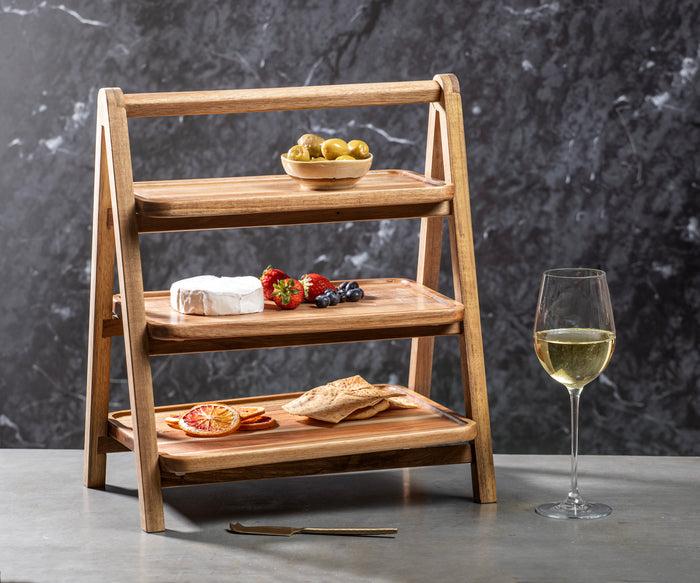 Ladelle Gather Acacia 3 Tier Serving Tower