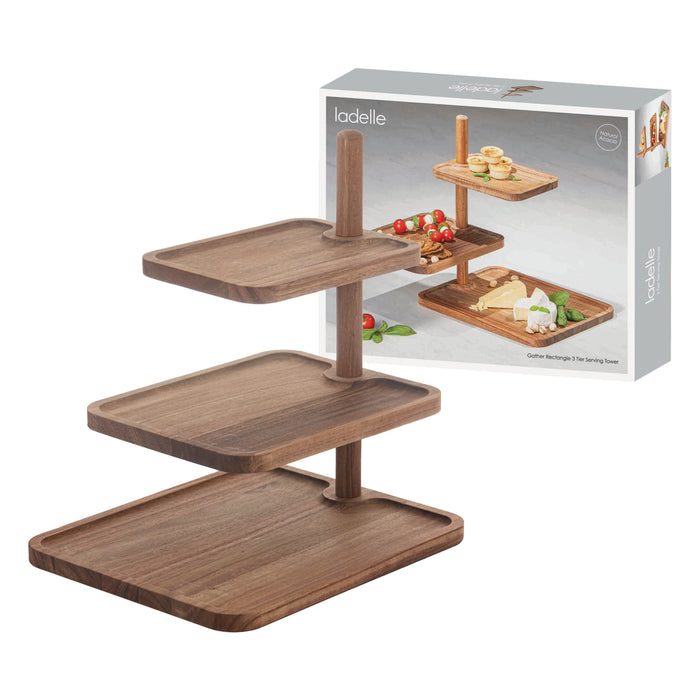 Ladelle Gather Rectangle 3 Tier Serving Tower