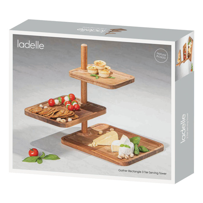 Ladelle Gather Rectangle 3 Tier Serving Tower