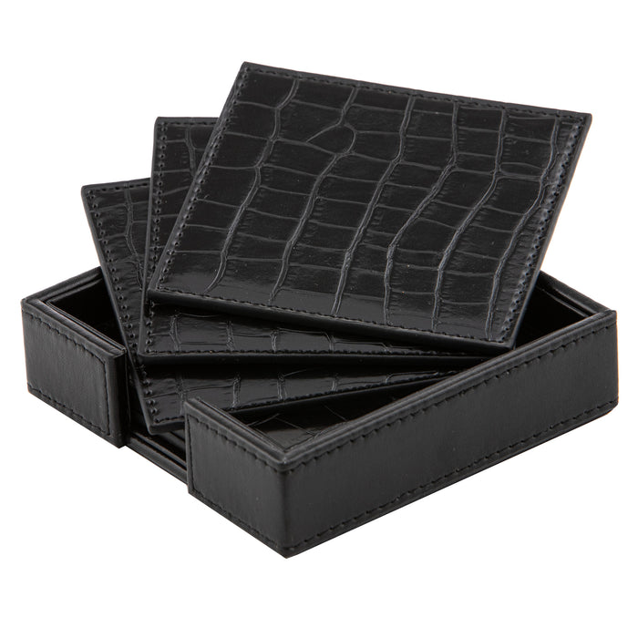 ladelle Giovanni Midnight 6pk Coaster