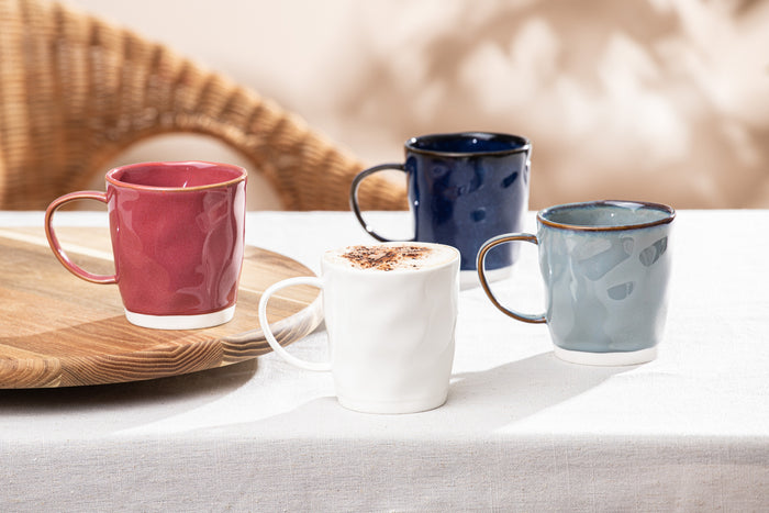 Ladelle Halo Burgundy 4pk Mug