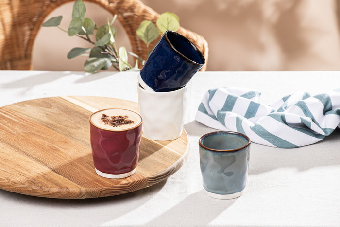 Ladelle Halo Burgundy 4pk Tumbler