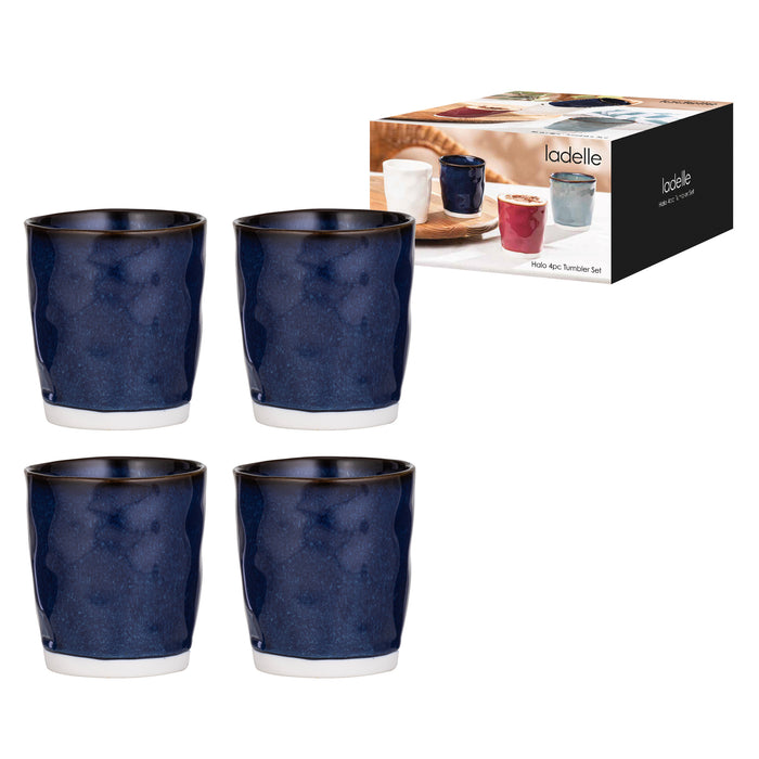 Ladelle Halo Midnight 4pk Tumbler