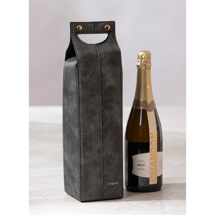 Ladelle Harley Charcoal Single Wine Bag
