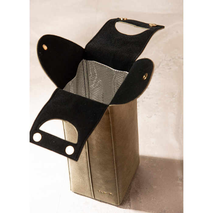 Ladelle Harley Charcoal Single Wine Bag