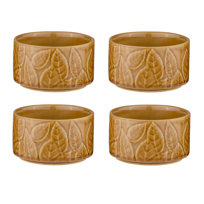 ladelle Heath Caramel 4pk Ramekin
