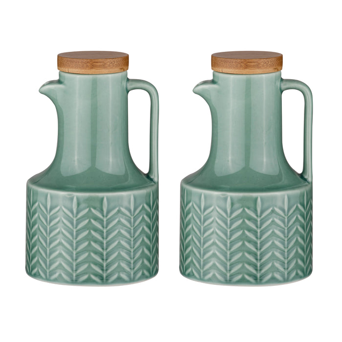 ladelle Heath Jade Oil & Vinegar Set