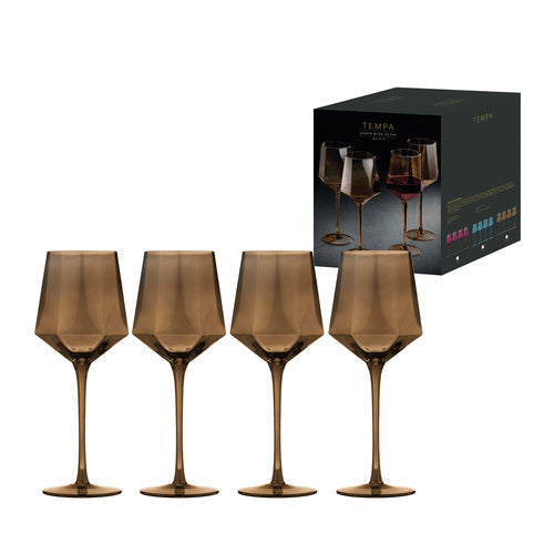 ladelle Jaxon Espresso 4pk Wine Glass