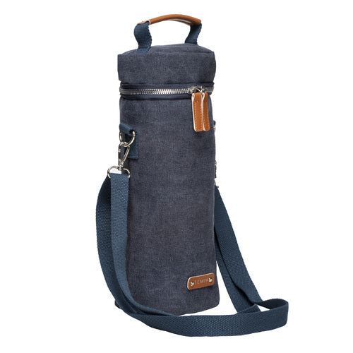 ladelle Kayce Navy Insulated Single Wine Bag
