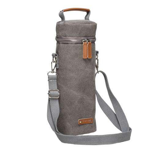 ladelle Kayce Slate Grey Insulated Single Wine Bag