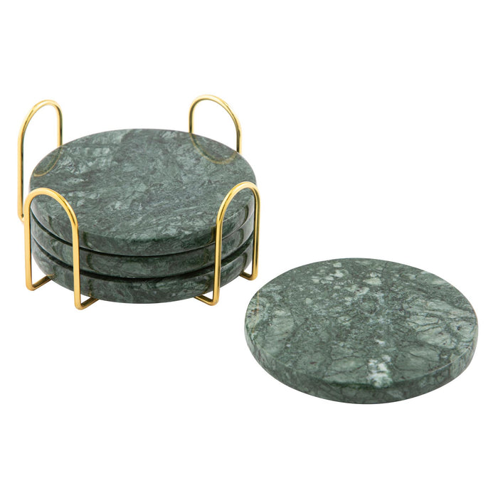 ladelle Kira Green 4pk Coaster Set