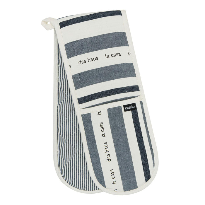 ladelle La Casa Black Double Oven Mitt