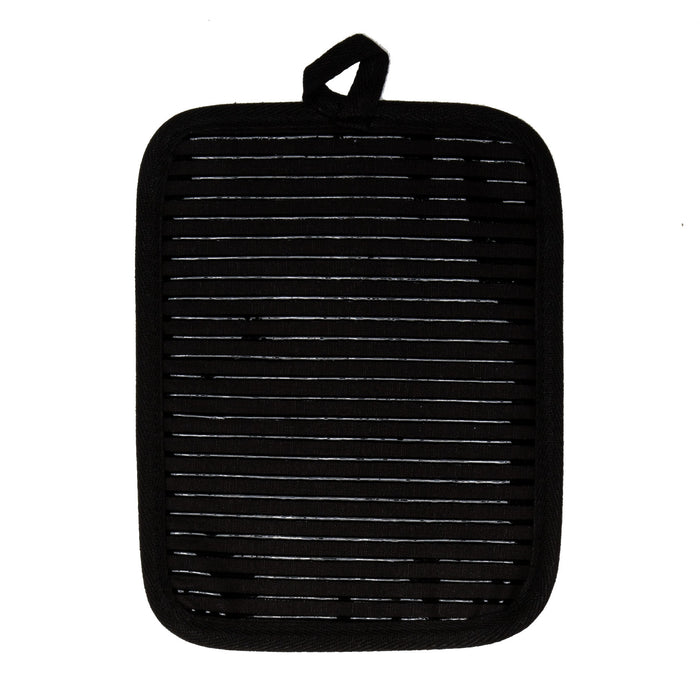 Ladelle Lennox Black 2pk Pot Holder