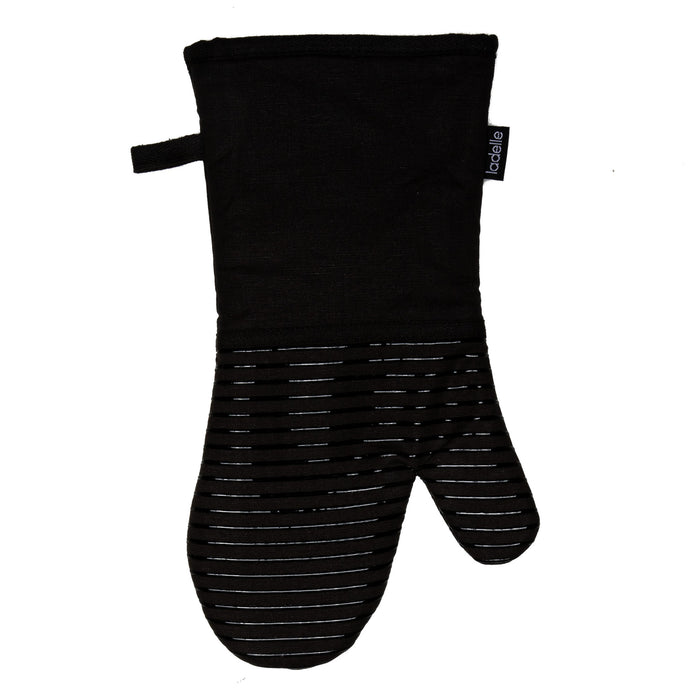 ladelle Lennox Black Oven Mitt