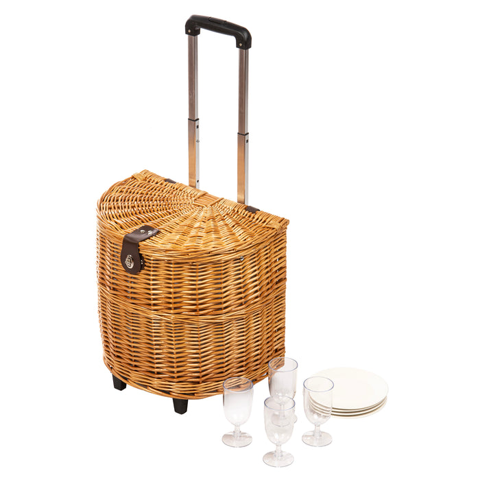 ladelle Leura 4 Person Trolley Picnic Basket