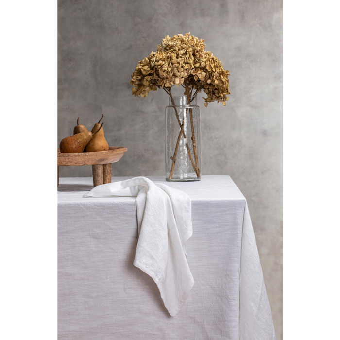 Ladelle Lina White 150x230cm Tablecloth