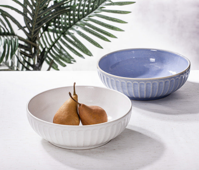 Ladelle Marguerite Powder Blue 25cm Serving Bowl