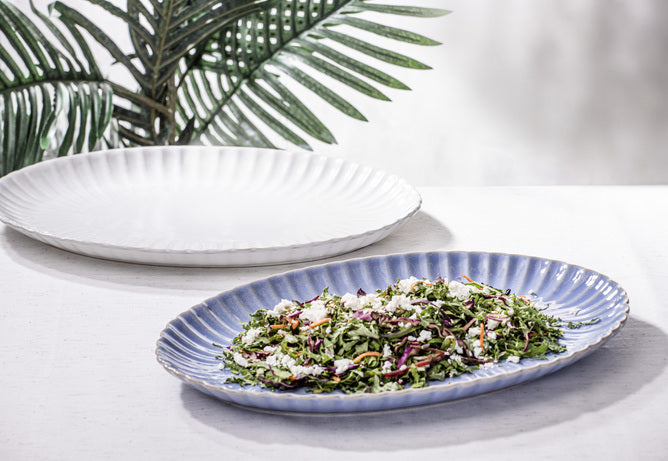 Ladelle Marguerite White Oval Platter