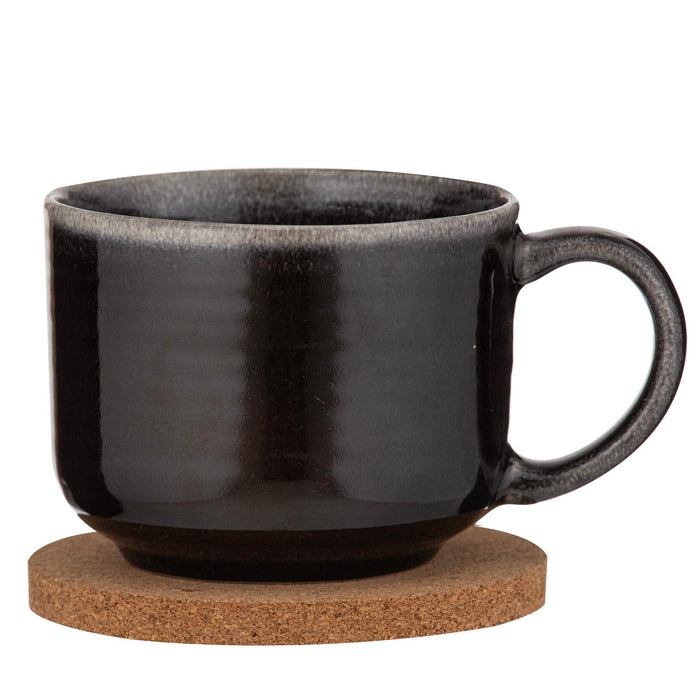 ladelle Melange Charcoal Mug & Coaster Set