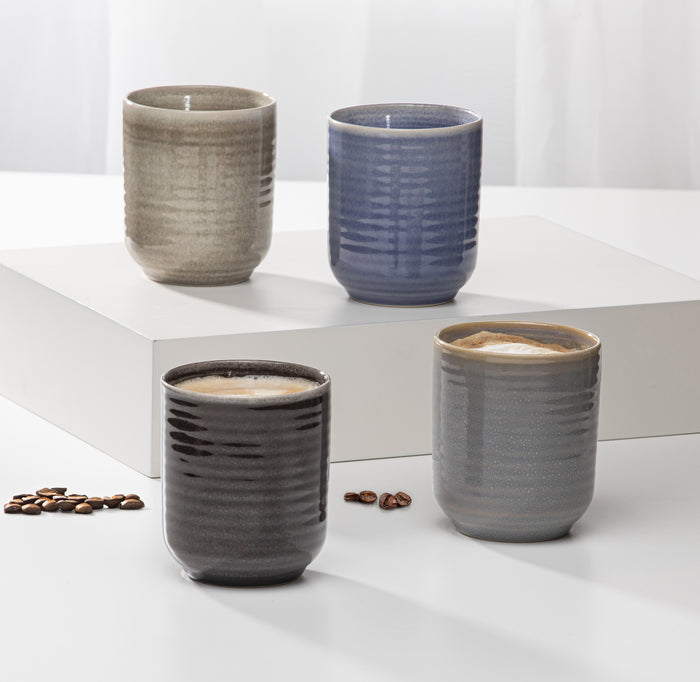 Ladelle Melange Lt Grey 4pk Tumbler