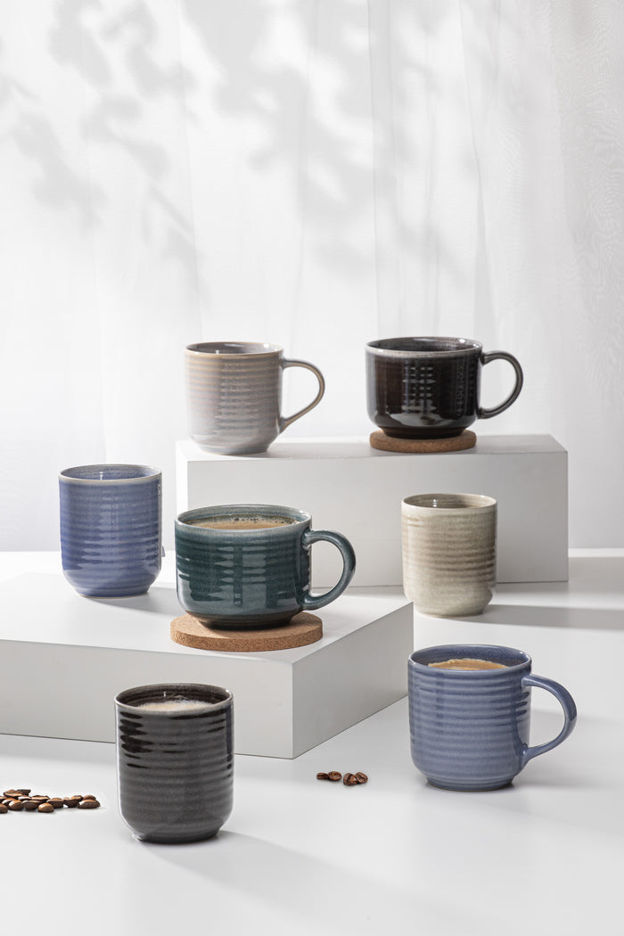 Ladelle Melange Teal Mug & Coaster Set