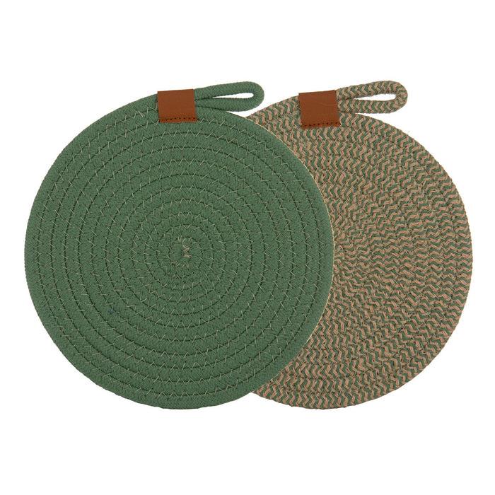 ladelle Nash Green Set of 2 Trivets