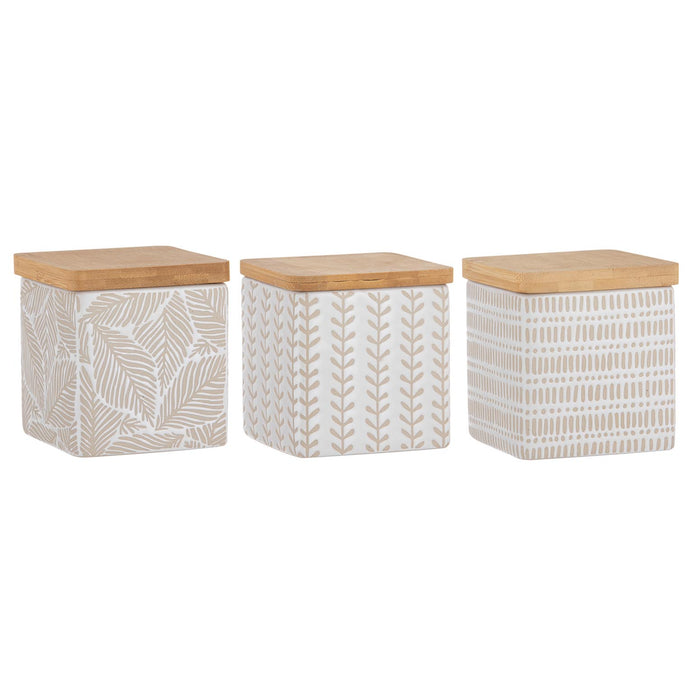ladelle Orion White Assorted Canister - Set of 3