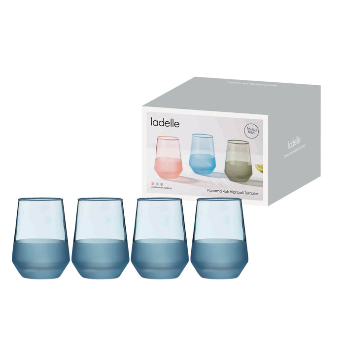 Ladelle Panama Ocean 4pk Tumbler
