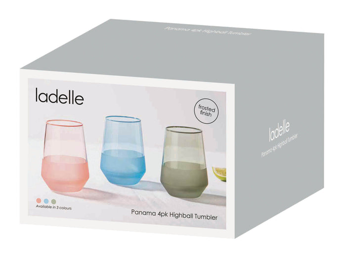 Ladelle Panama Ocean 4pk Tumbler