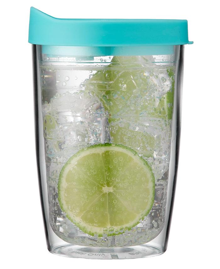 ladelle Portables Clear Aqua Travel Mug Tumbler