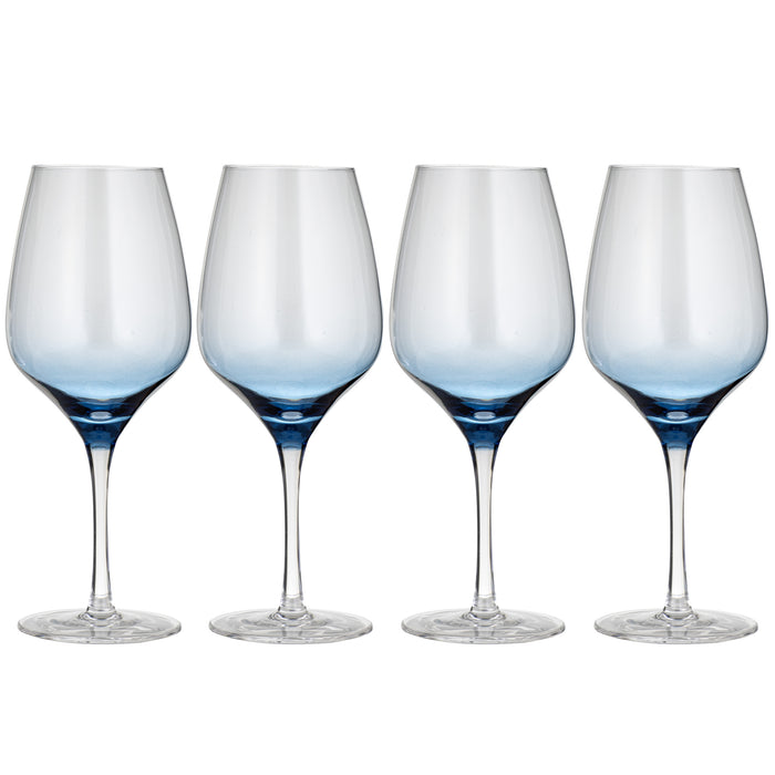 ladelle Prism Blue 4pk Wine Glass