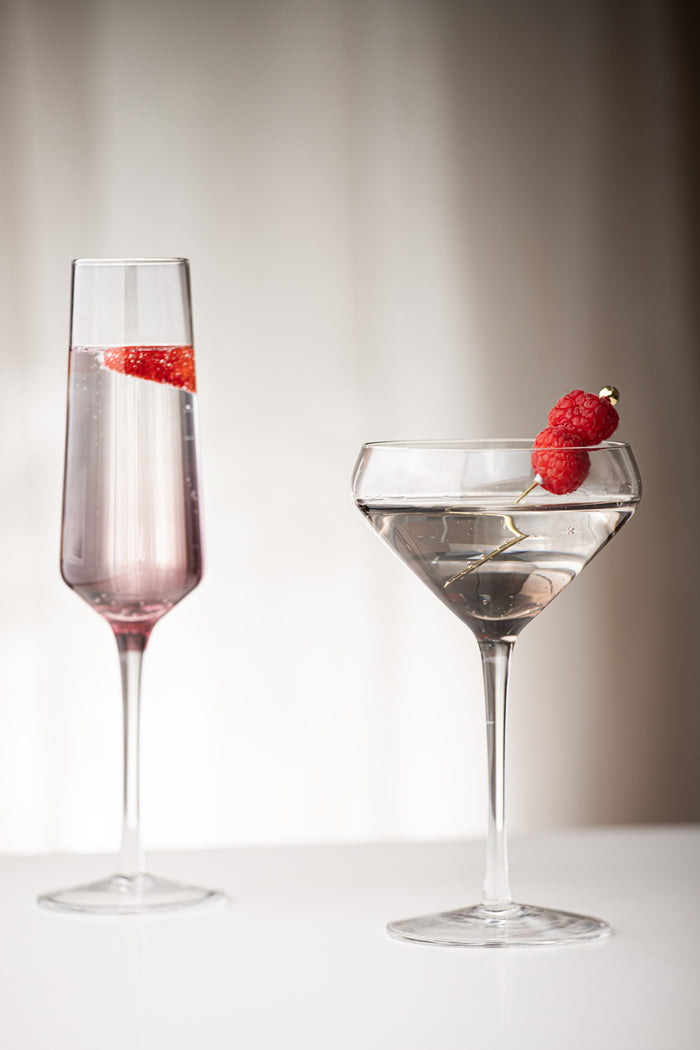 Ladelle Prism Noir 4pk Coupe Glass