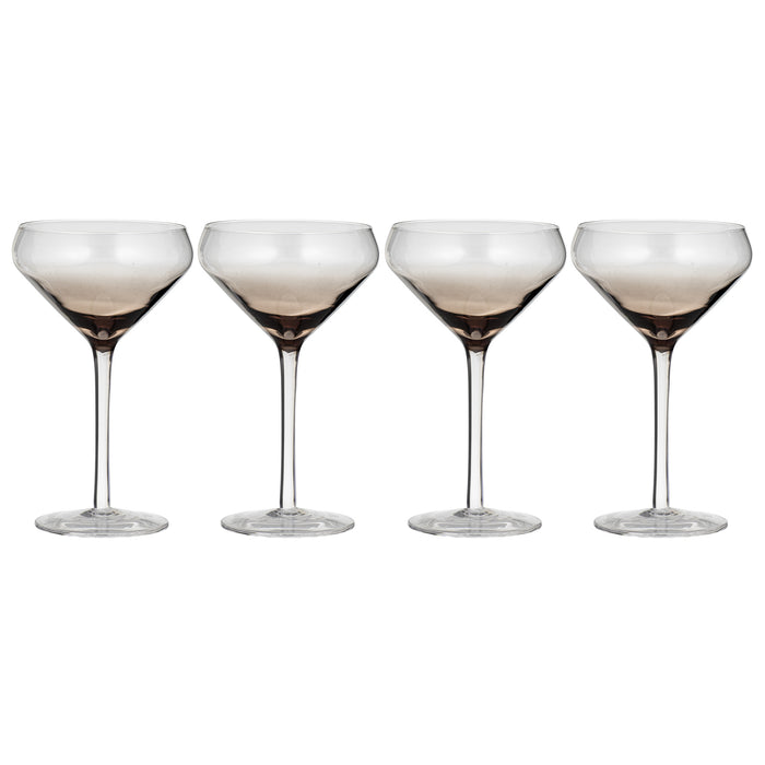 ladelle Prism Noir 4pk Coupe Glass