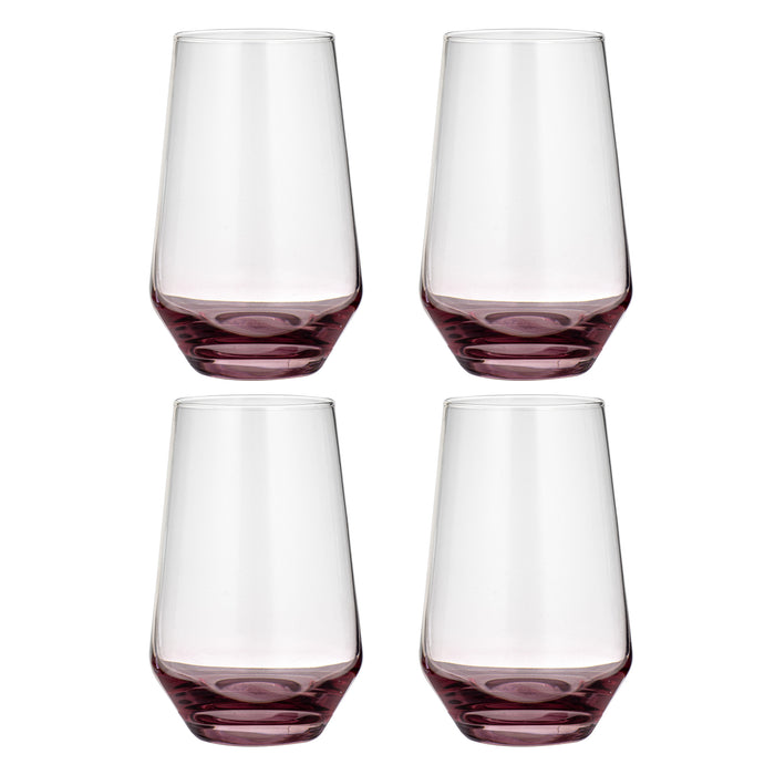 ladelle Prism Plum 4pk Highball Tumbler