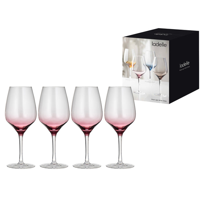 Ladelle Prism Plum 4pk Wine Glass