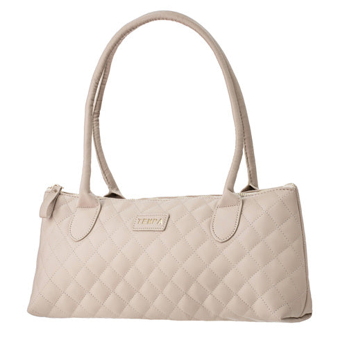 ladelle Quilted Latte Insulated Wine Purse