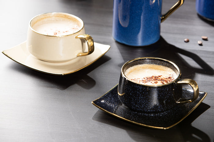 Ladelle Rae Charcoal Cup & Saucer