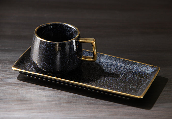 Ladelle Rae Charcoal Mug Plate & Spoon Set