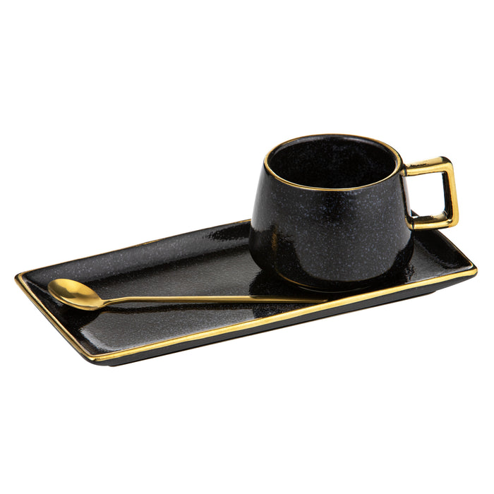 ladelle Rae Charcoal Mug Plate & Spoon Set