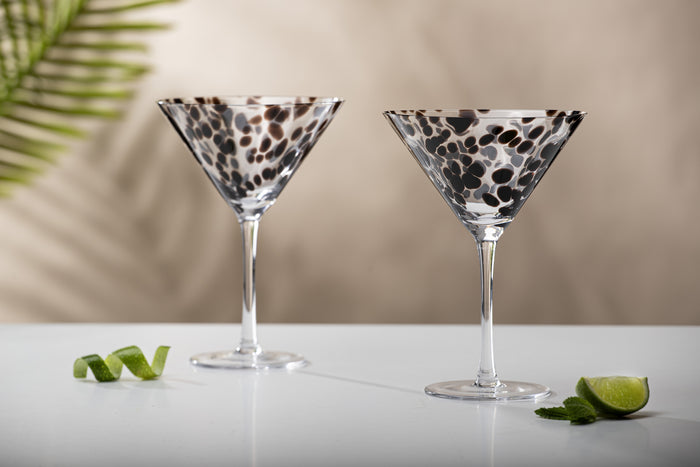 Ladelle Selena 2pk Martini Glass