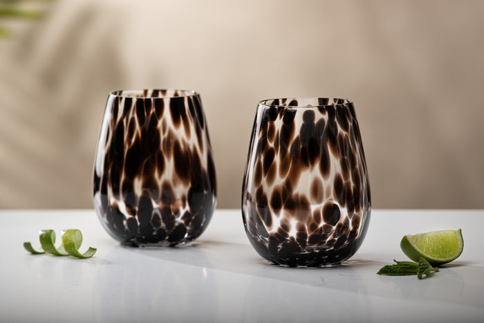 Ladelle Selena 2pk Stemless Glass