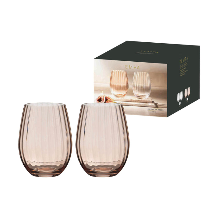 Ladelle Sienna Blush 4pk Tumbler