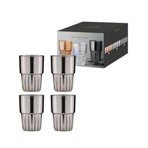 ladelle Skye Charcoal 4pk Highball Tumbler